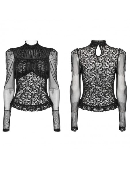 Top Dentelle Punk Rave