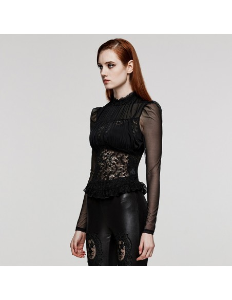 Top Dentelle Punk Rave