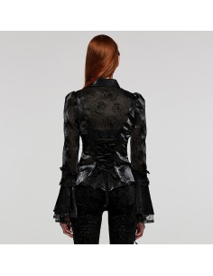 Chemisier Black Roses 2