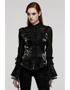 Chemisier Black Roses