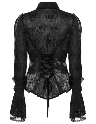 Chemisier Black Roses