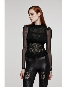 Top Dentelle Punk Rave