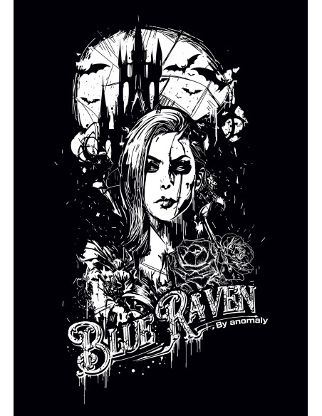 T-shirt Blue Raven by Anomaly Cursed Warrior