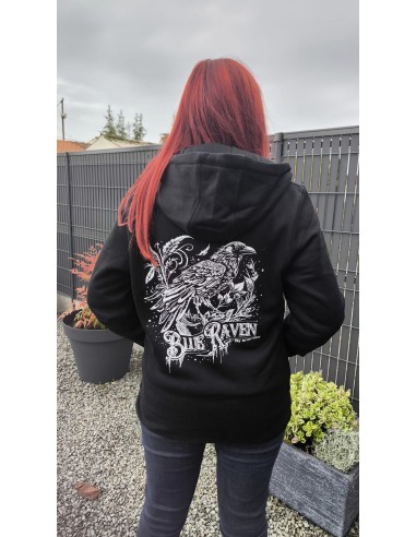 Sweat Gothique Blue Raven Corbeau