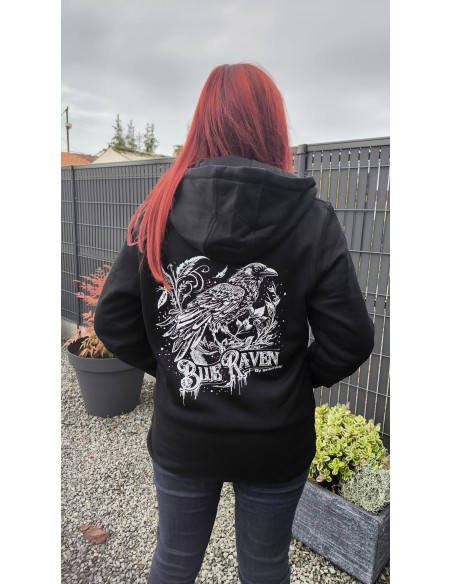 Sweat Gothique Blue Raven Corbeau Sweat Gothique Blue Raven Corbeau