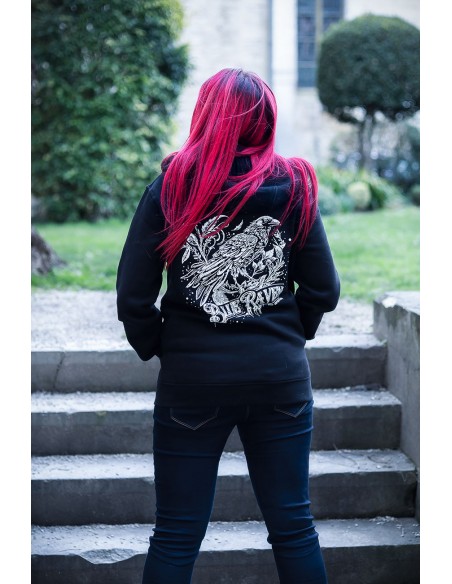 Sweat Gothique Blue Raven The Crow Sweat Gothique Blue Raven The Crow