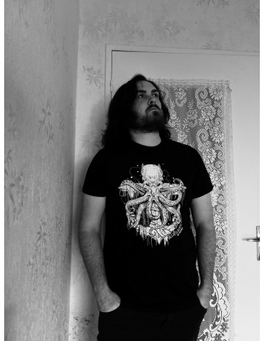 T-shirt Alternatif Blue Raven Octopus