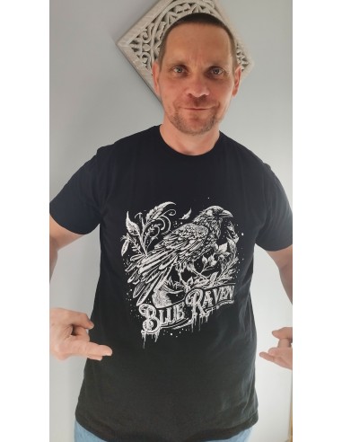 T-shirt Gothique Blue Raven The Crow Blue Raven By Anomaly