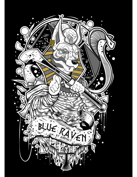 T-shirt Femme Blue Raven by Anomaly Old Anubis