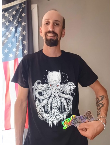 T-shirt Alternatif Blue Raven Octopus
