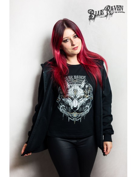 T-shirt Viking Blue Raven Loup Fenrir