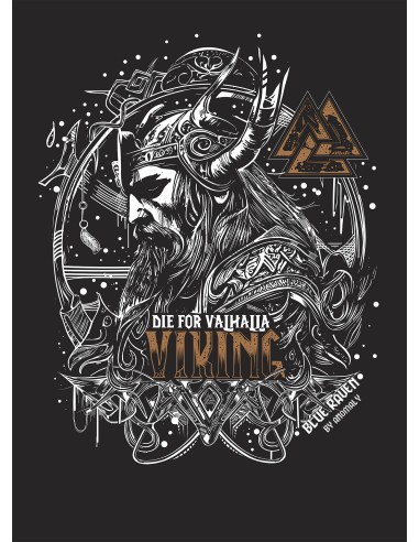 T-shirt Blue Raven by Anomaly The Viking