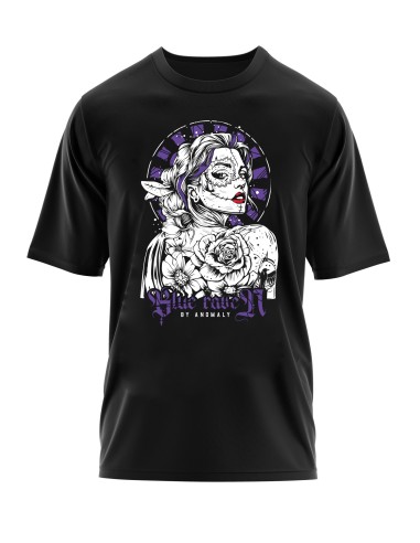 T-shirt Gothique Blue Raven Catrina