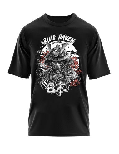 T-shirt Japon Blue Raven Samouraï
