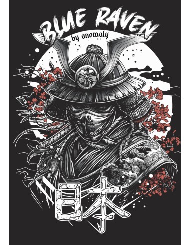 T-shirt Blue Raven by Anomaly Samouraï