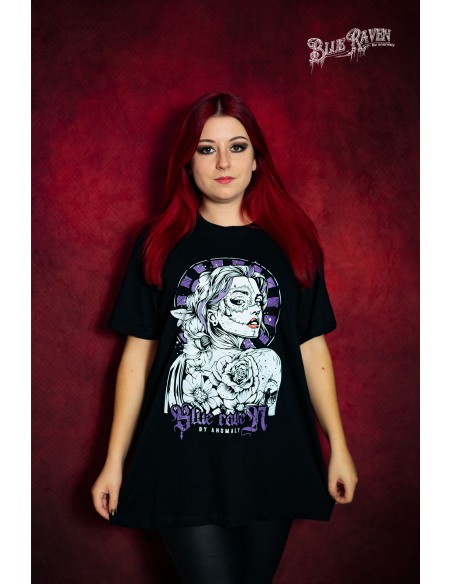 T-shirt Blue Raven by Anomaly Catrina