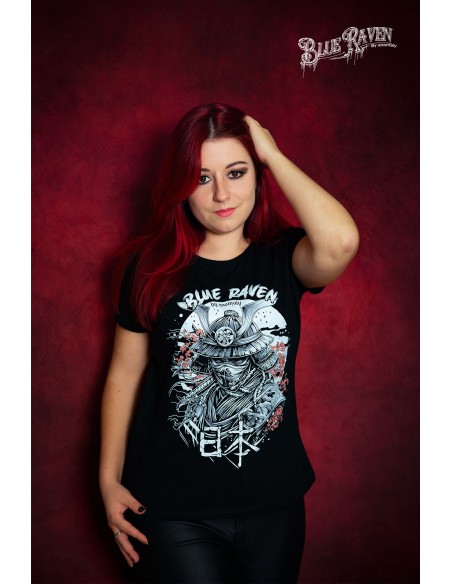 T-shirt Japon Blue Raven Samouraï