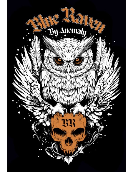 Sweat Blue Raven by Anomaly Death Owl