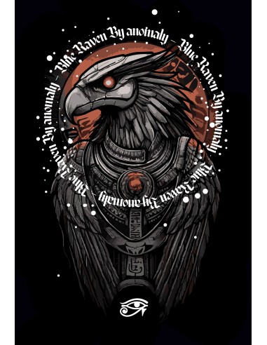 T-shirt Blue Raven by Anomaly Horus
