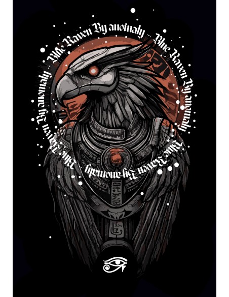 T-shirt Motif au Dos Blue Raven by Anomaly