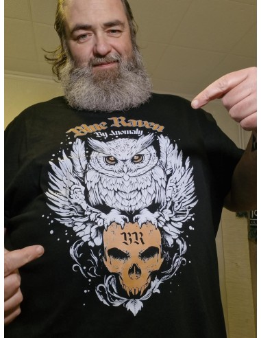 T-shirt gothique Blue Raven Hibou