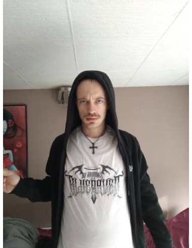 T-shirt Blanc Blue Raven by Anomaly