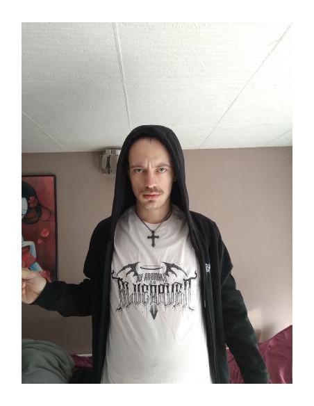 T-shirt Blanc Blue Raven by Anomaly