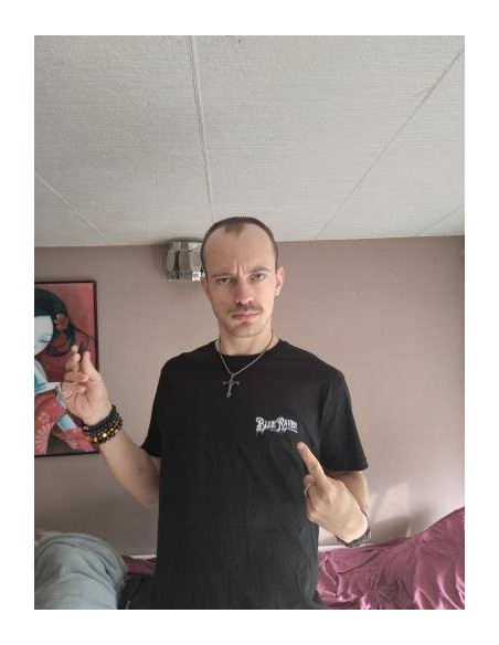 T-shirt Logo Coeur Blue Raven by Anomaly