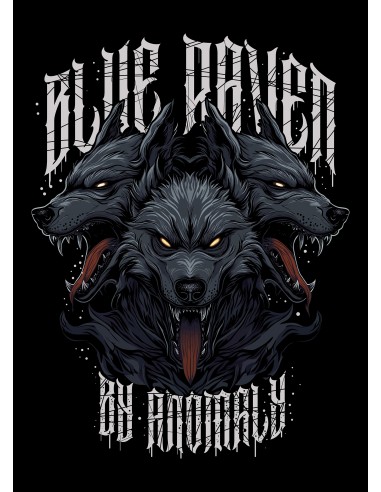 T-shirt Homme Blue Raven by Anomaly Cerberus