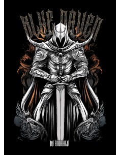 T-shirt Homme Blue Raven by Anomaly Templar 2