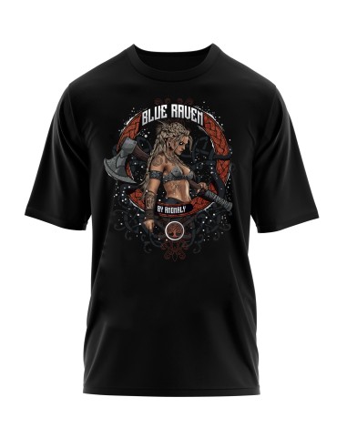 T-shirt Viking Blue Raven Légende Nordique
