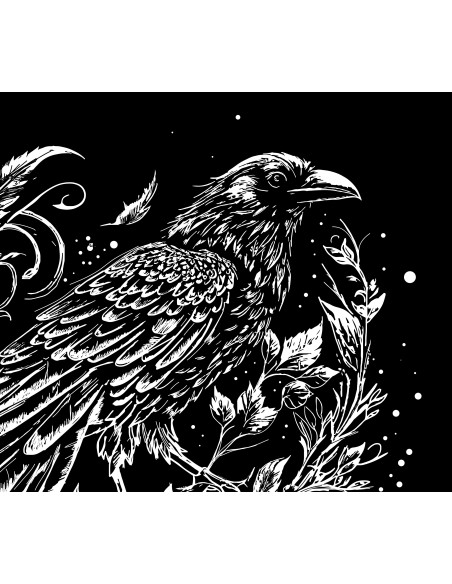 T-shirt Blue Raven by Anomaly The Crow