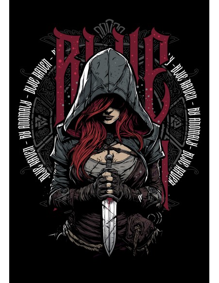 T-shirt Femme Blue Raven by Anomaly Red Revenge