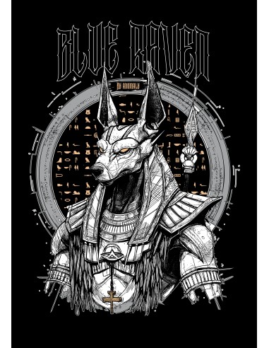 T-shirt Motif au Dos Blue Raven by Anomaly