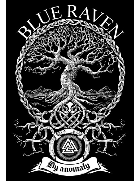 T-shirt Motif au Dos Blue Raven by Anomaly Blue Raven By Anomaly