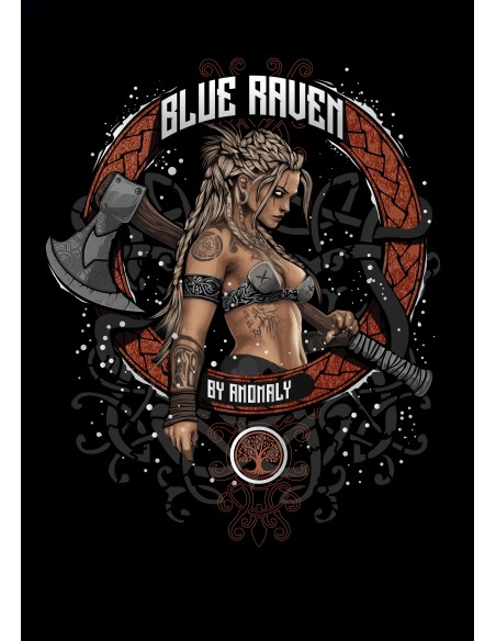 Détail du visuel T-shirt Viking Blue Raven