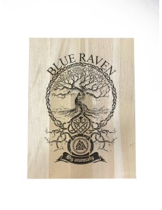 Plaque en bois Ygdrassil