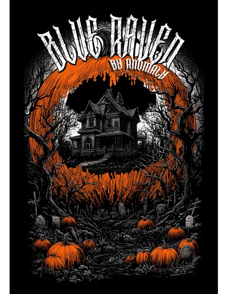 T-shirt Halloween Blue Raven