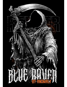 T-shirt Halloween Blue Raven Reaper 2