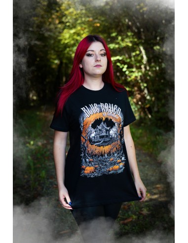 T-shirt Halloween Blue Raven Maison hantée