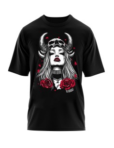 T-shirt Blue Raven Guerrière Viking