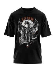 T-shirt gothique Blue Raven Dragon