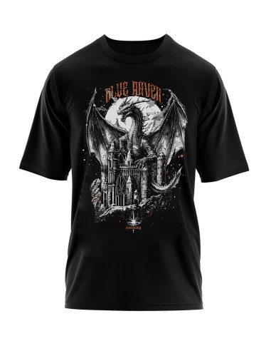 T-shirt gothique Blue Raven Dragon
