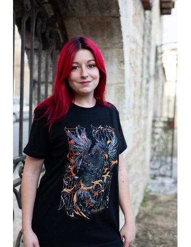 T-shirt gothique Blue Raven Phenix