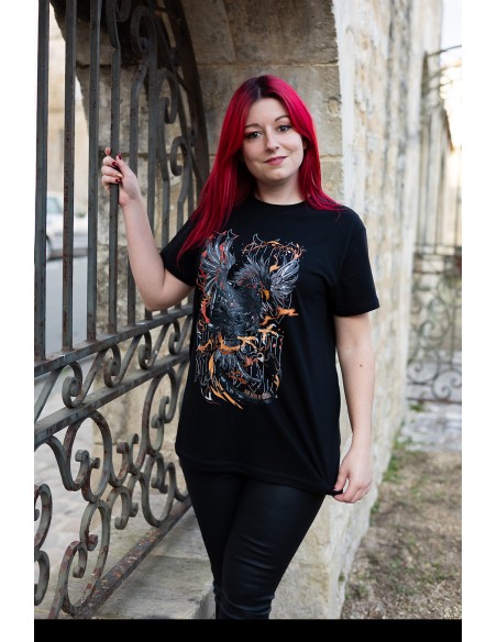 T-shirt gothique Blue Raven Phenix T-shirt gothique Blue Raven Phenix
