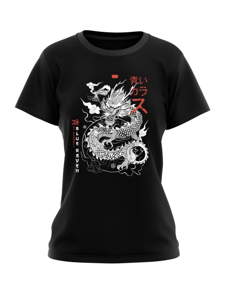 T-shirt Femme Blue Raven by Anomaly Tatsu