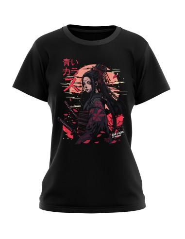 T-shirt Japon Femme Blue Raven Sakura Blue Raven By Anomaly