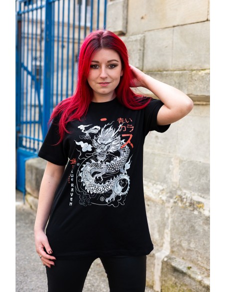 T-shirt dragon Blue Raven Tatsu