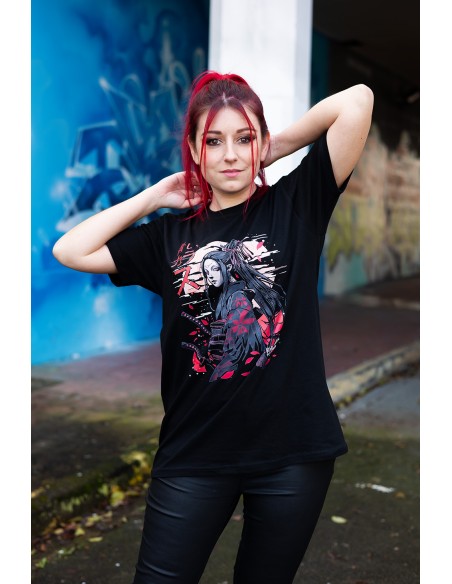 Détail du visuel t-shirt japon Blue Raven Sakura Détail du visuel t-shirt japon Blue Raven Sakura