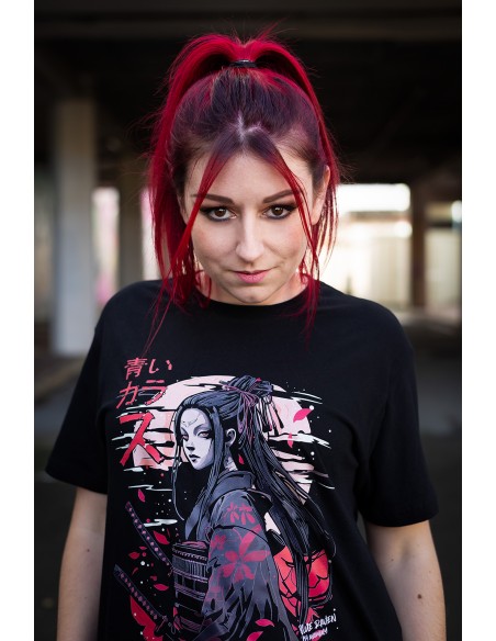 T-shirt japon Blue Raven Sakura T-shirt japon Blue Raven Sakura